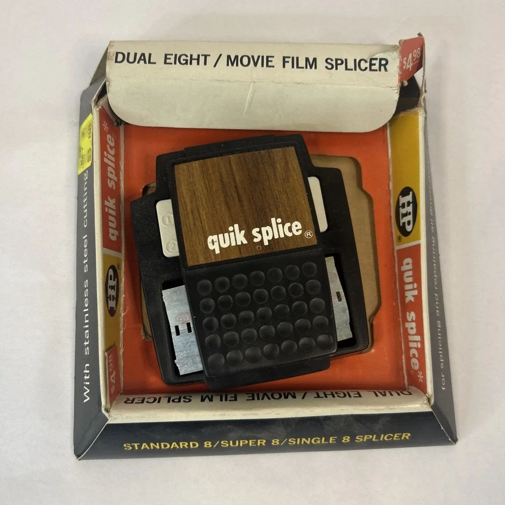 Vintage HP Quik Splicer Dual Eight / Movie Film Interlock‎ Butt Splicer Read
